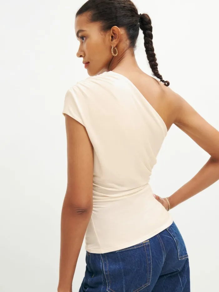 Reformation Tops Francisco Knit Top Cream 8211 Women Reformation Tops Francisco Knit Top Cream 8211 Women