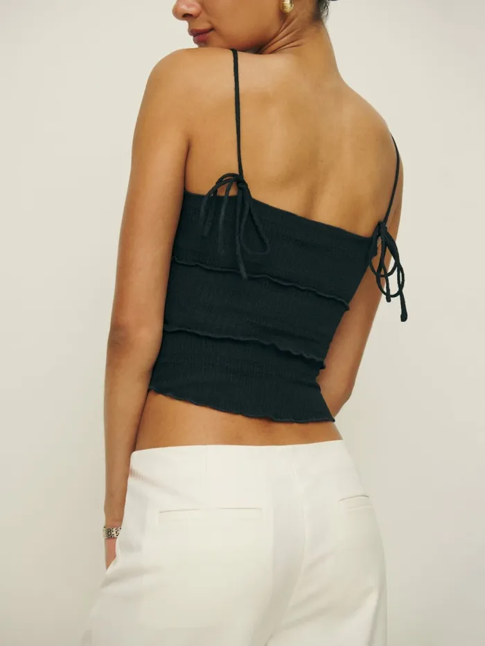Reformation Tops Primrose Knit Top Black 8211 Women