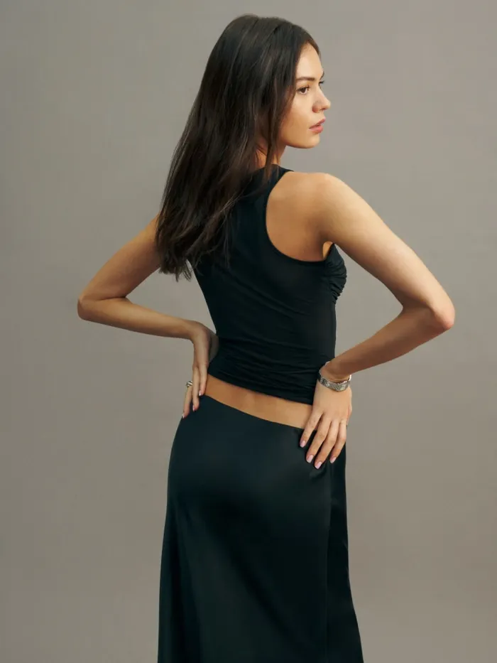 Reformation Tops Rose Knit Top Black 8211 Women