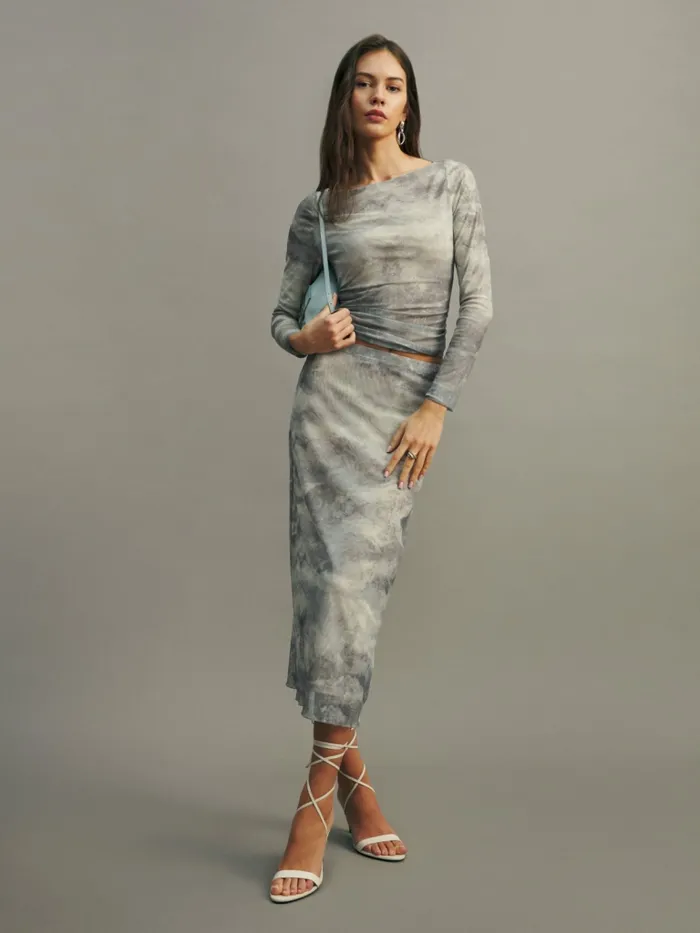 Reformation Tops Wiley Knit Top Igneous 8211 Women