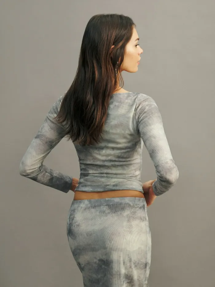 Reformation Tops Wiley Knit Top Igneous 8211 Women