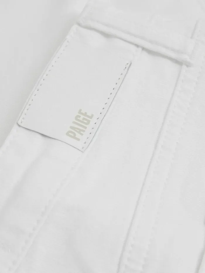 REISS Denim Women Paige Straight Leg Raw Hem Jeans White