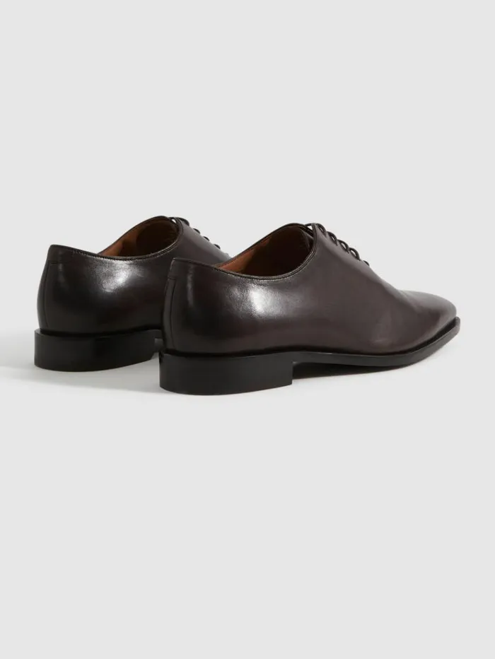 REISS Formal Shoes Men Leather LaceUp Shoes Dark Brown