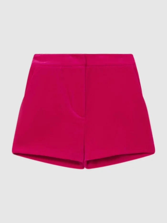 REISS Skirts and Shorts Children Velvet Mid Rise Shorts Bright Pink