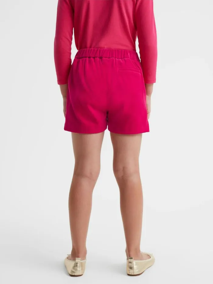 REISS Skirts and Shorts Children Velvet Mid Rise Shorts Bright Pink