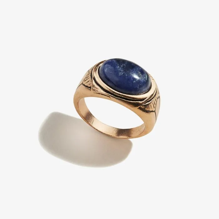 Rings Women Alex And Ani Sodalite Gemstone Signet Ring 55