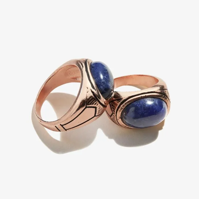 Rings Women Alex And Ani Sodalite Gemstone Signet Ring 55
