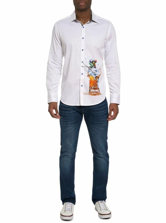 Robert Graham Button Down Shirts Men ApresSki Long Sleeve Button Down Shirt Classic