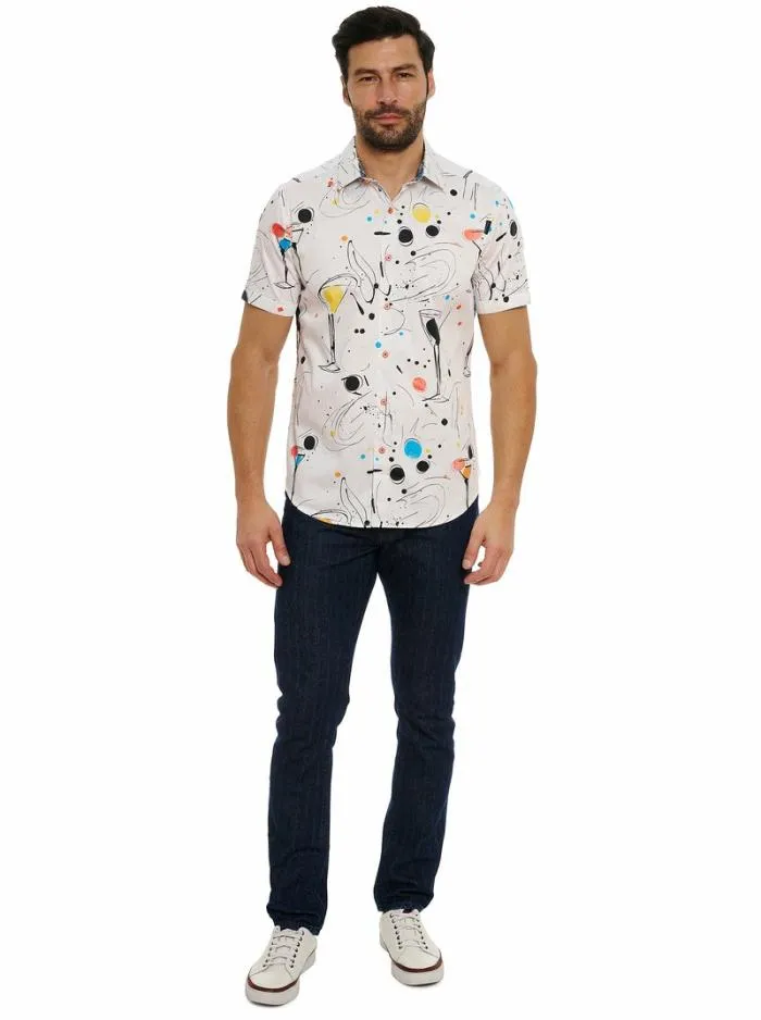 Robert Graham Button Down Shirts Men El Estio Short Sleeve Button Down Shirt Tall Multi