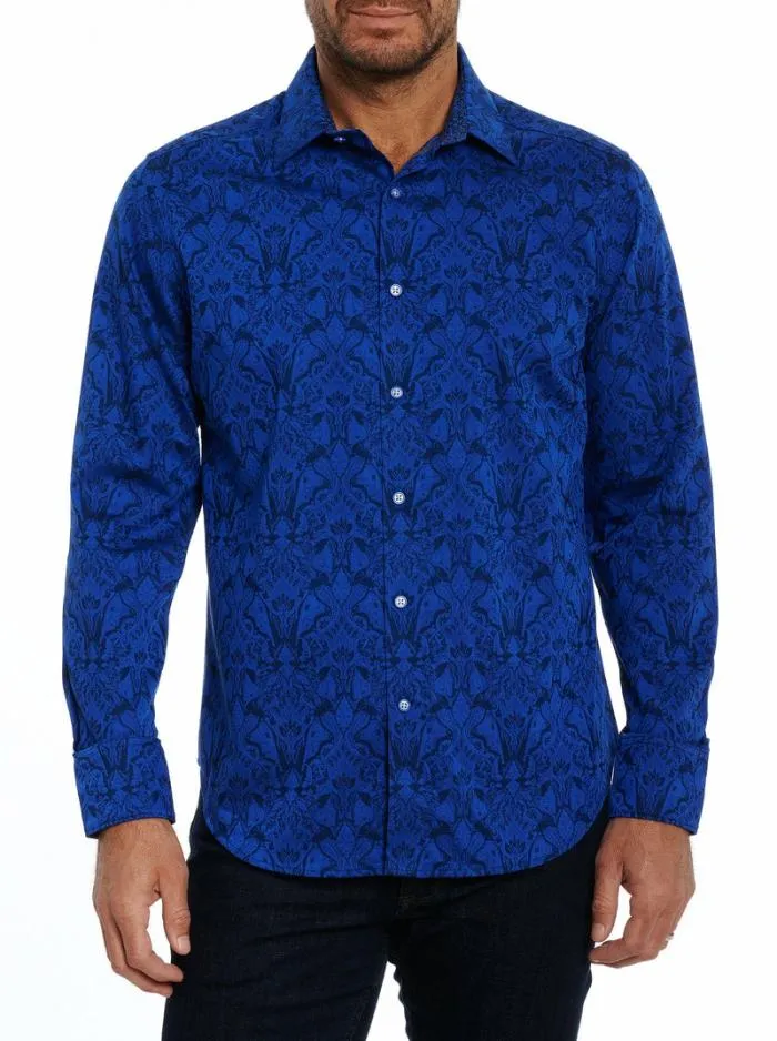 Robert Graham Button Down Shirts Men Highland Long Sleeve Button Down Shirt Classic