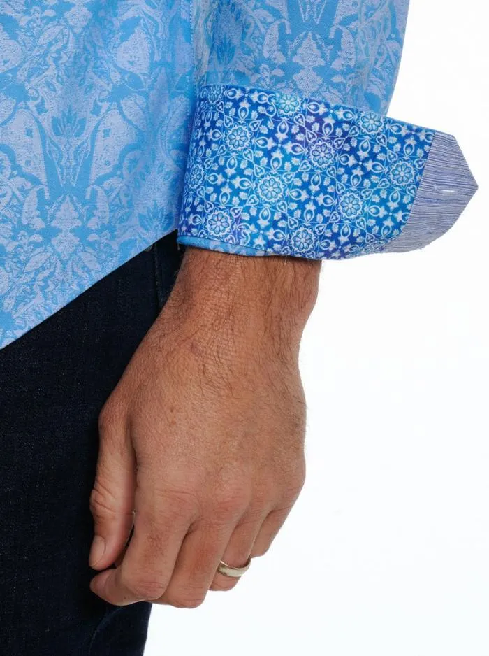 Robert Graham Button Down Shirts Men Highland Long Sleeve Button Down Shirt Classic