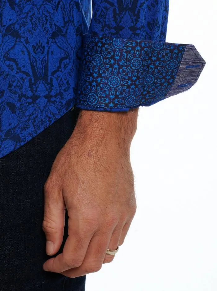 Robert Graham Button Down Shirts Men Highland Long Sleeve Button Down Shirt Classic