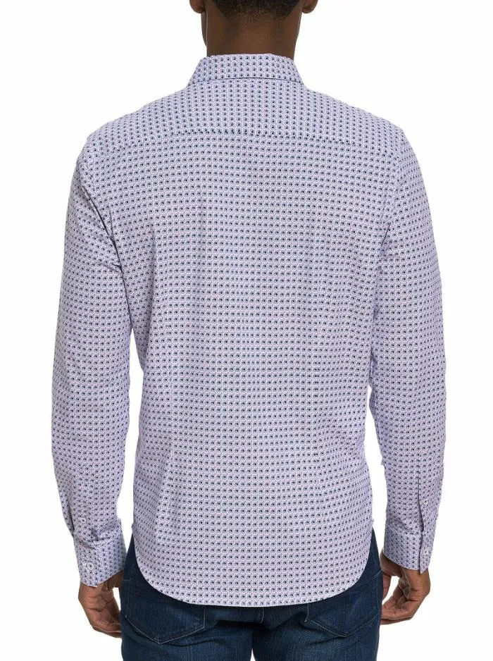 Robert Graham Button Down Shirts Men Kensinger Motion Long Sleeve Button Down Shirt Lavender