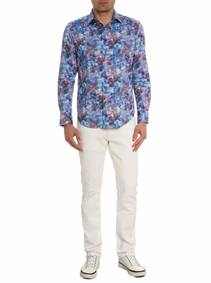 Robert Graham Button Down Shirts Men Outer Banks Long Sleeve Button Down Shirt Multi