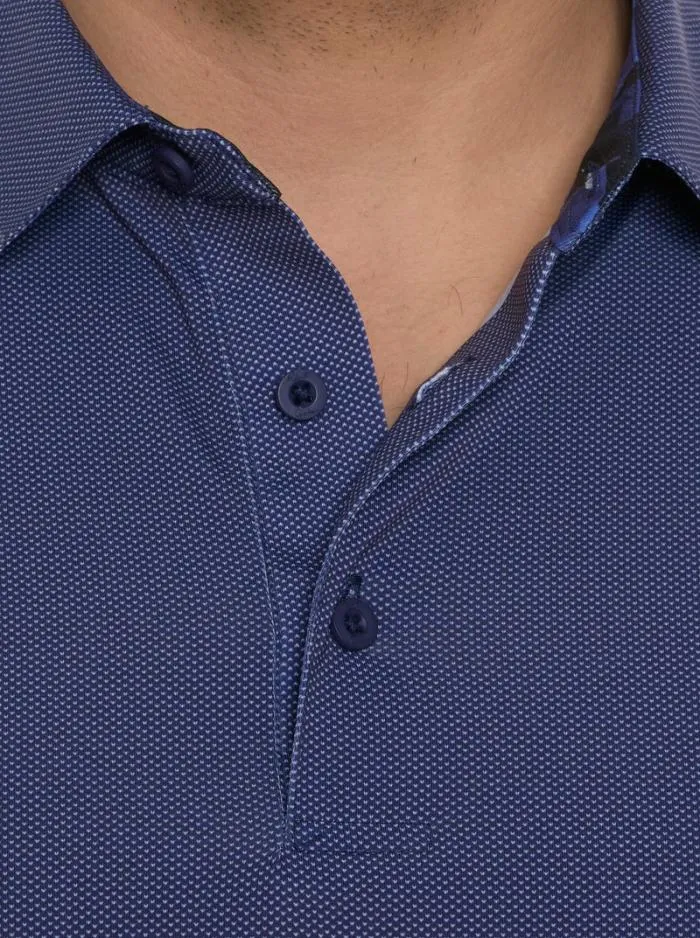 Robert Graham Polos and TShirts Men Alastor Long Sleeve Performance Polo Navy