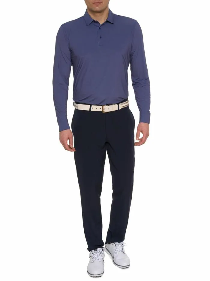 Robert Graham Polos and TShirts Men Alastor Long Sleeve Performance Polo Navy
