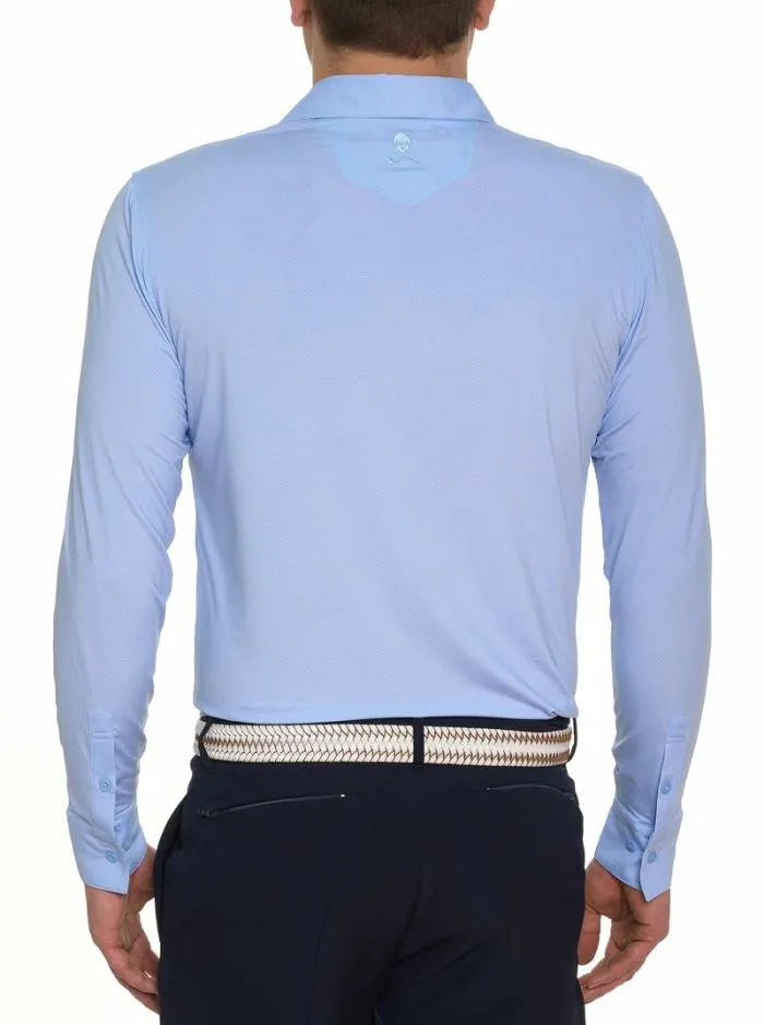 Robert Graham Polos and TShirts Men Alastor Long Sleeve Performance Polo Navy
