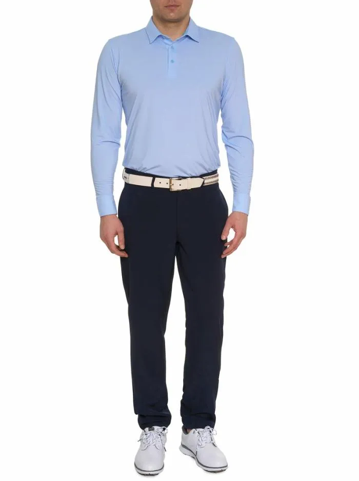Robert Graham Polos and TShirts Men Alastor Long Sleeve Performance Polo Navy