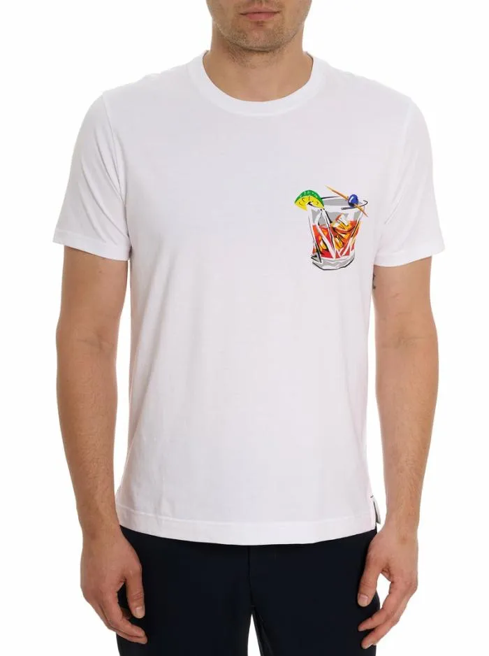 Robert Graham Polos and TShirts Men Serendipity TShirt White