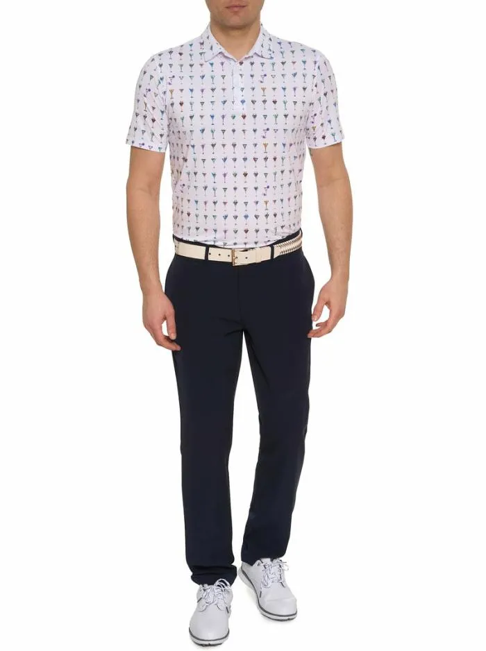 Robert Graham Polos and TShirts Men The Martini Performance Polo White