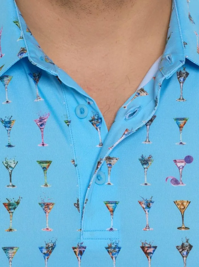 Robert Graham Polos and TShirts Men The Martini Performance Polo White
