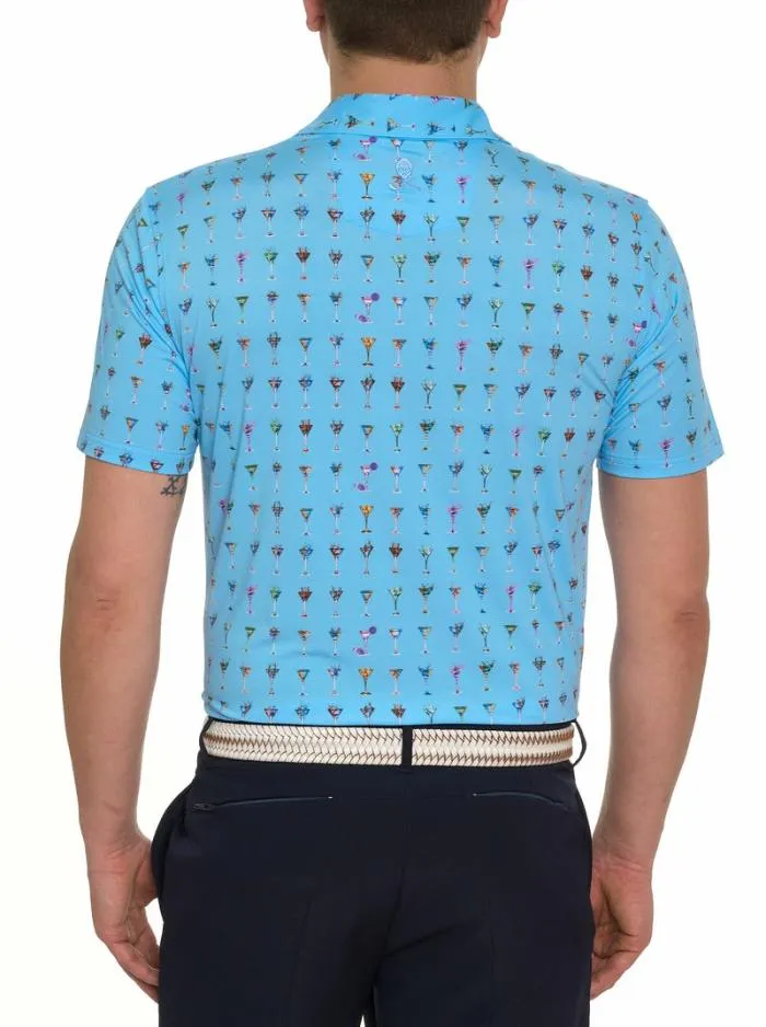 Robert Graham Polos and TShirts Men The Martini Performance Polo White