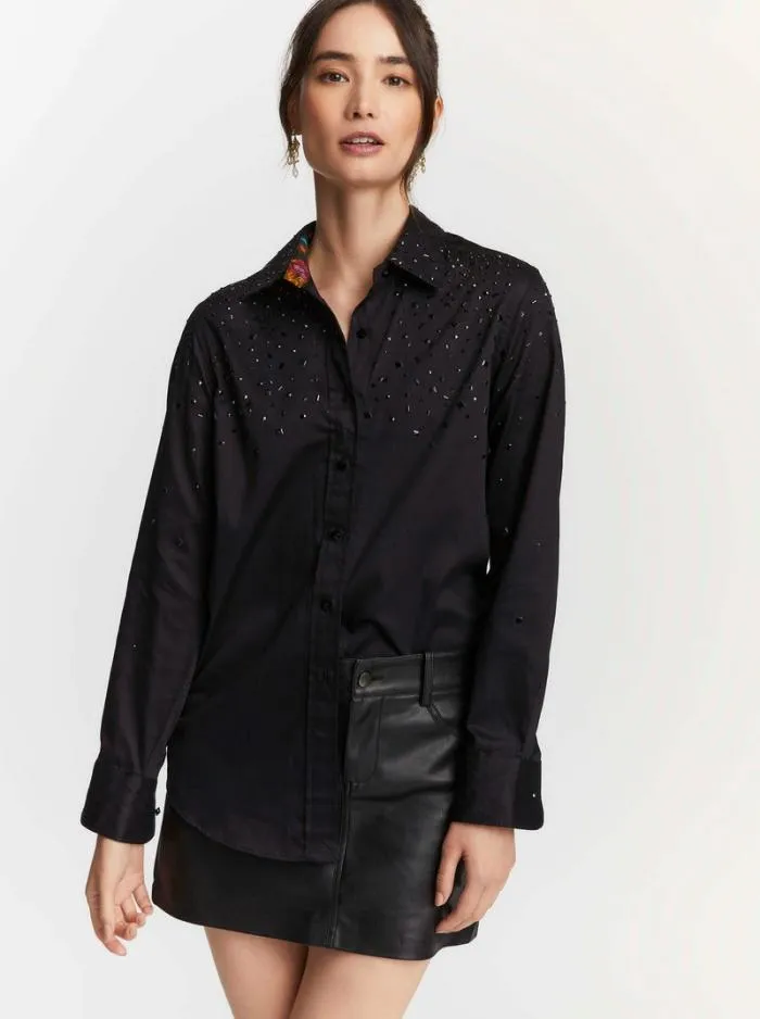 Robert Graham Tops Women Carrie Shirt Black