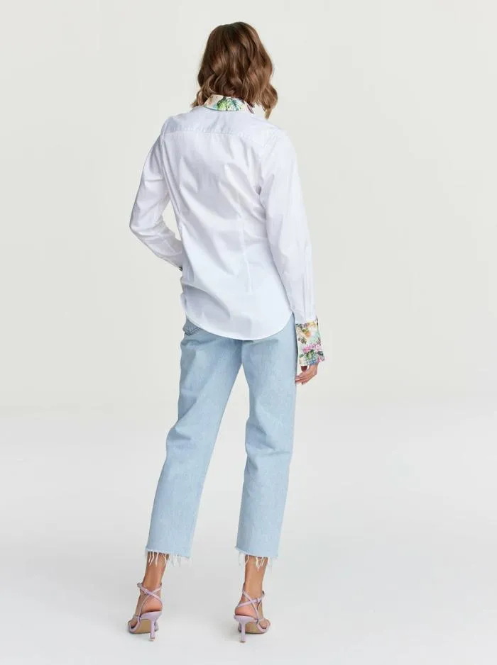 Robert Graham Tops Women Ros Bouquet Shirt White