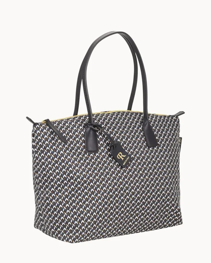 Roberta Pieri Tatami Classic Large Robertina Tote Midnight Blue Women Dooney and Bourke Totes Roberta Pieri Tatami Classic Large Robertina Tote Midnight Blue Women Dooney and Bourke Totes