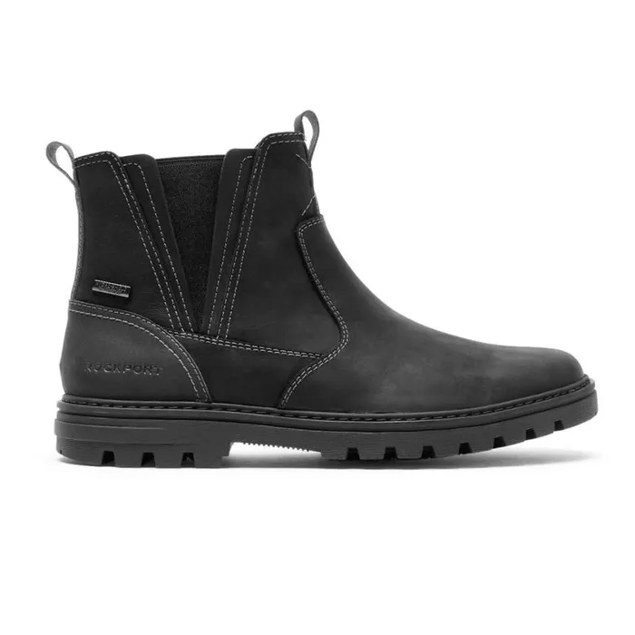 Rockport Boots Men Weather Or Not Waterproof Chelsea Boot Black Leathersuede