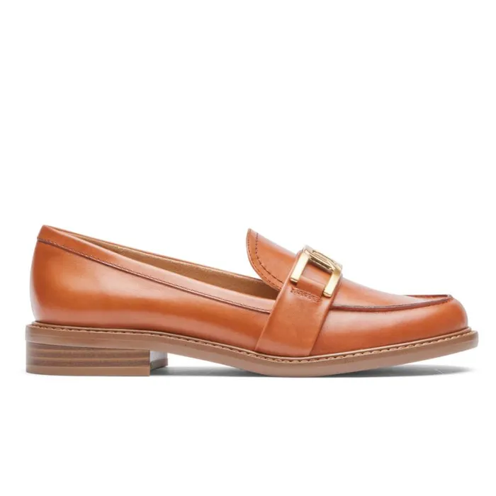 Rockport Loafers Women Harleen Loafer Tan Leather Rockport Loafers Women Harleen Loafer Tan Leather