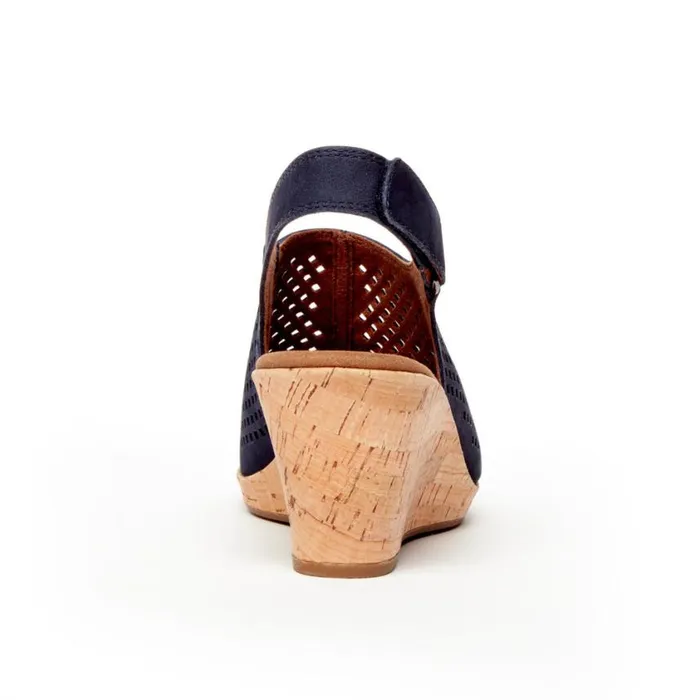 Rockport Sandals and Wedges Women Briah Perforated Slingback Sandal Navy