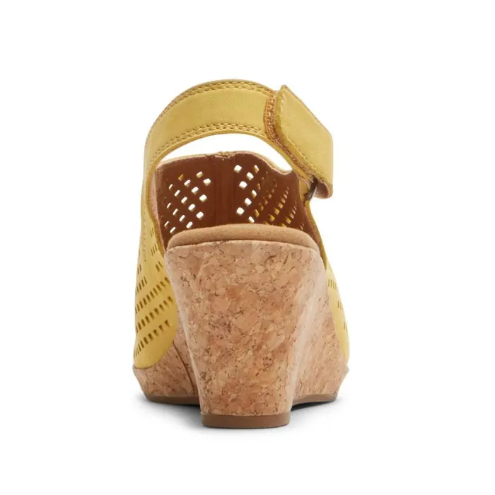 Rockport Sandals and Wedges Women Briah Perforated Slingback Sandal Sweet Corn