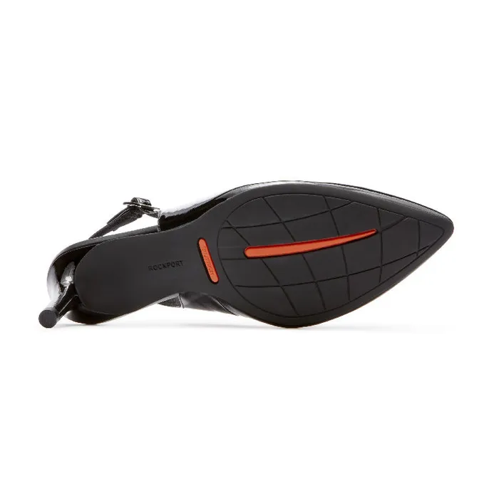 Rockport Shoes Women Total Motion 75mm Slingback Shoe Black Patent