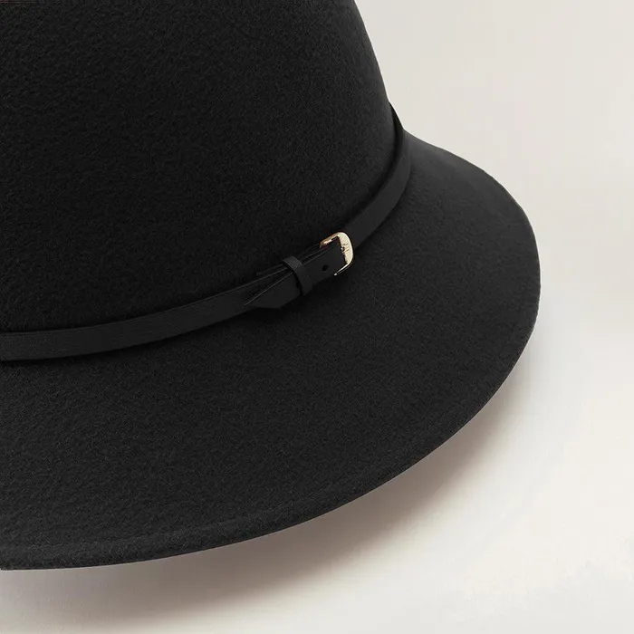 Round Crown Hats Helen Kaminski Alto 6 Blackblack