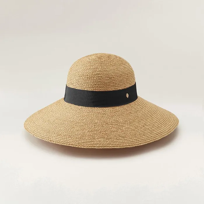 Round Crown Hats Helen Kaminski Cori Naturalblack