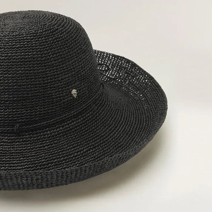 Round Crown Hats Helen Kaminski Provence 12 Charcoal