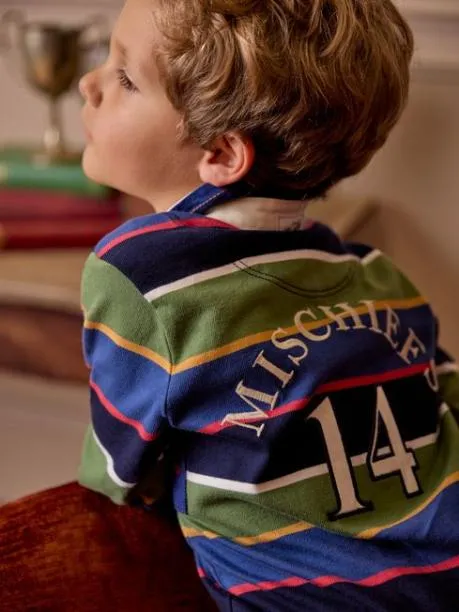 Rugby Shirts Boys Joules Multi Stripe Rugby Shirt