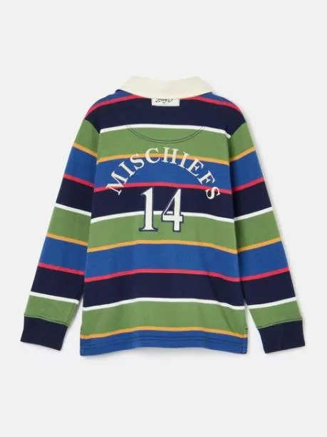 Rugby Shirts Boys Joules Multi Stripe Rugby Shirt