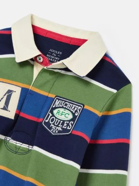 Rugby Shirts Boys Joules Multi Stripe Rugby Shirt