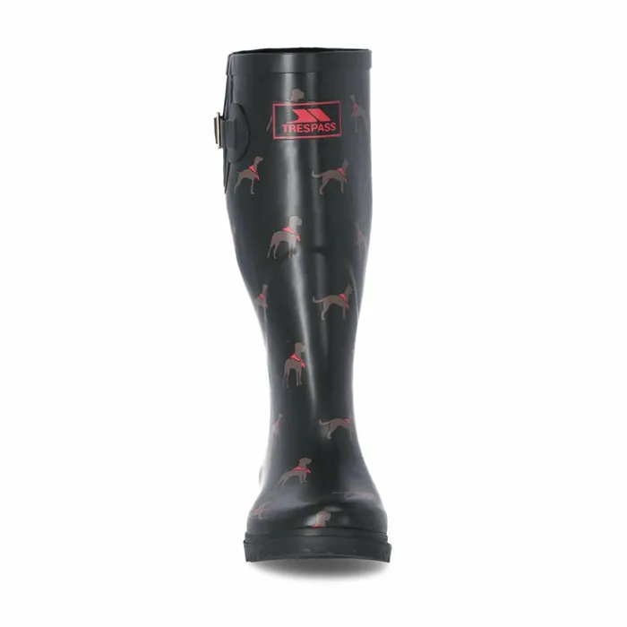 Samira Printed Wellies Dog Print Women Trespass Wellies