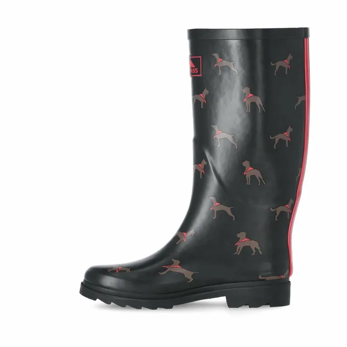Samira Printed Wellies Dog Print Women Trespass Wellies