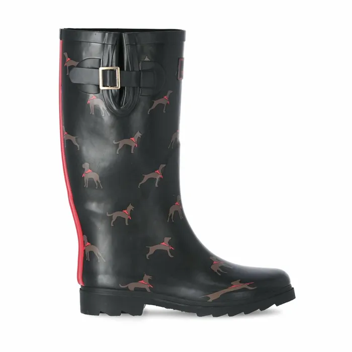 Samira Printed Wellies Dog Print Women Trespass Wellies