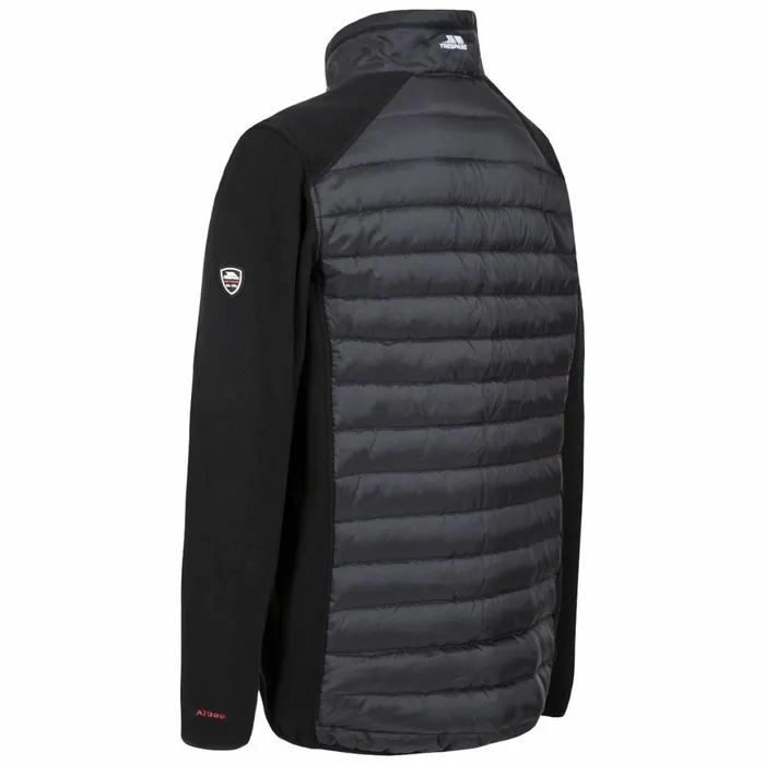 Saunter Padded Fleece Jacket Black Men Trespass Fleeces