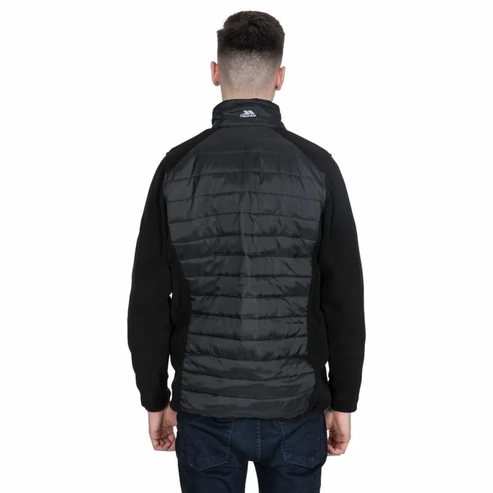 Saunter Padded Fleece Jacket Black Men Trespass Fleeces