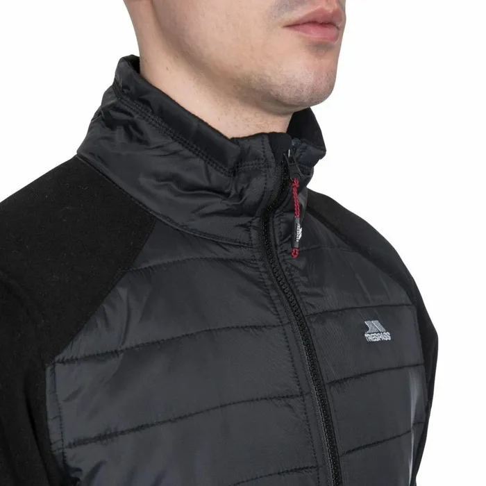 Saunter Padded Fleece Jacket Black Men Trespass Fleeces