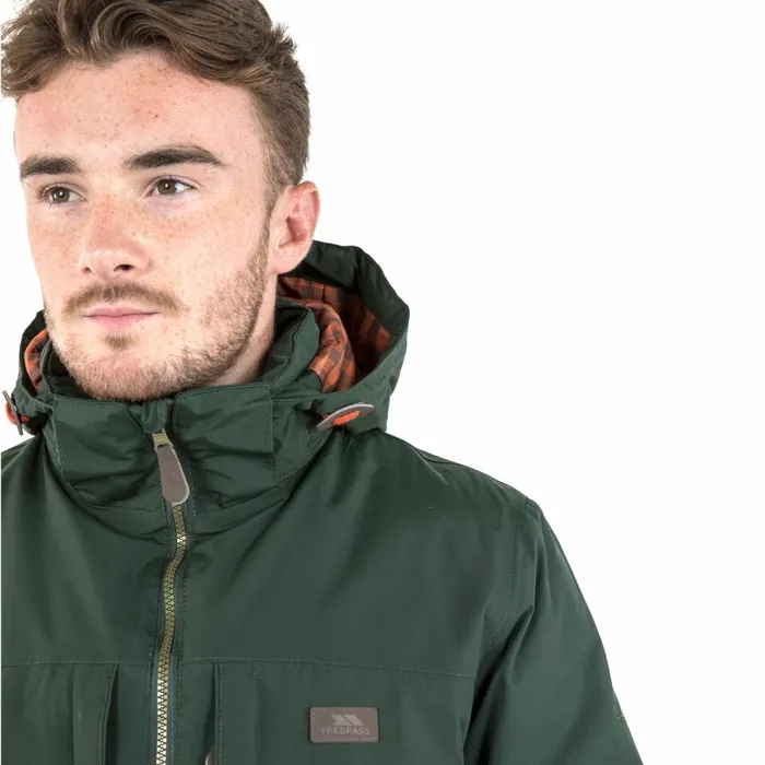 Savio Insulated Windproof Waterproof Jacket Olive Men Trespass Waterproof Jackets