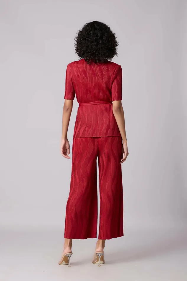 Scarlet Sage CoOrd Sets Lina Set 8211 Dark Red 8211 Women