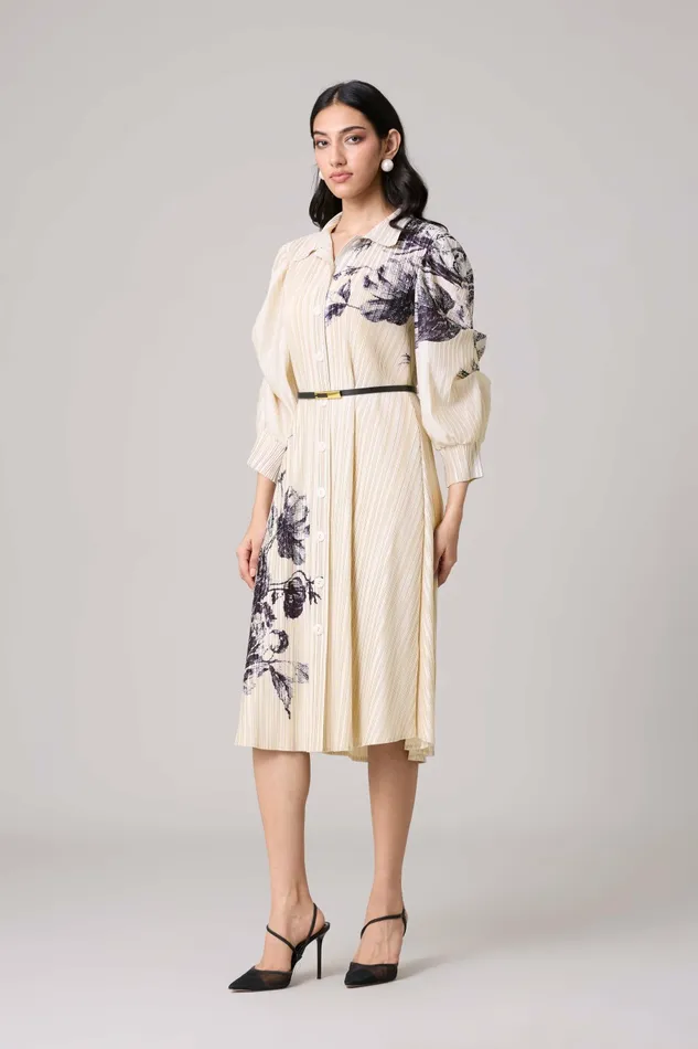 Scarlet Sage Dresses Skylar Shirt Dress 8211 Ivory 8211 Women