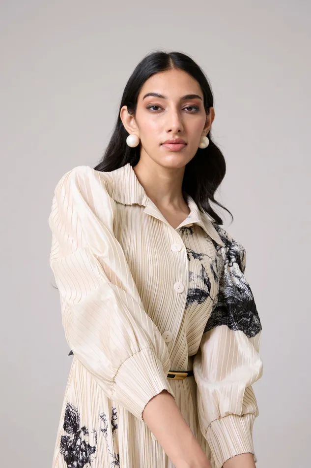 Scarlet Sage Dresses Skylar Shirt Dress 8211 Ivory 8211 Women